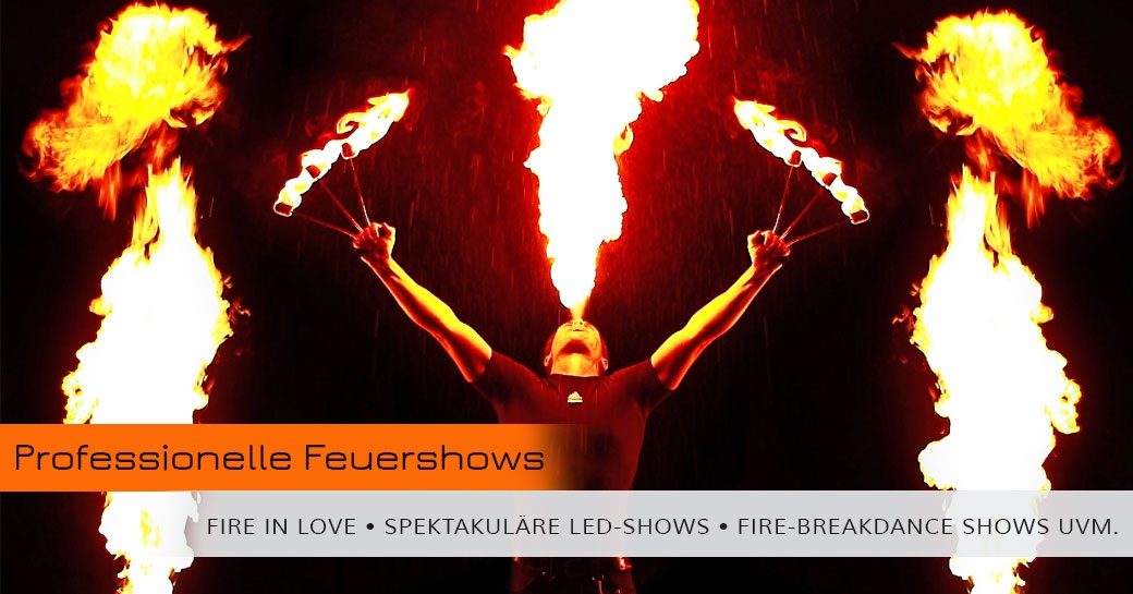 Feuerundbewegung Feuershows